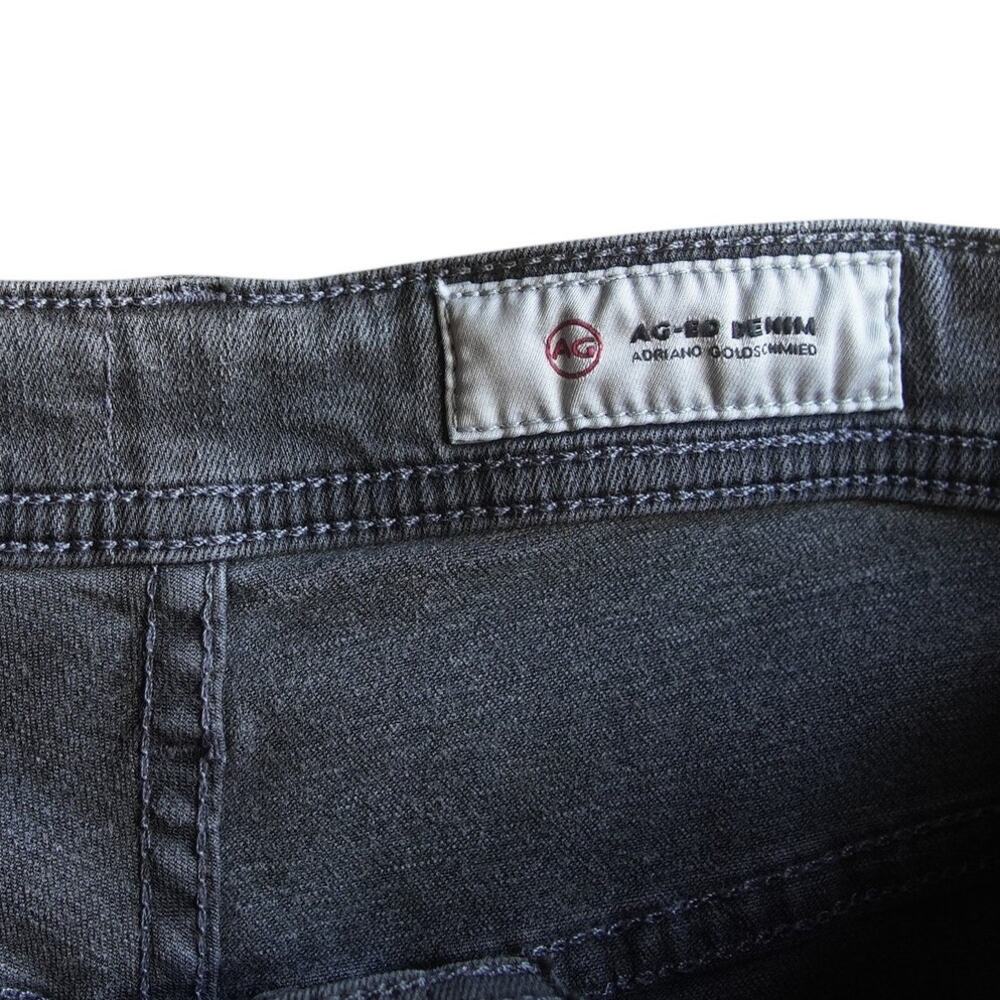 AG Adriano Goldschmied The Graduate Jeans 33R Gray Distressed Straight Leg - Picture 5 of 16